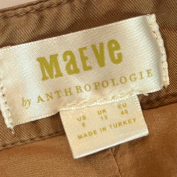 Long Maeve Womens the Copper Cotton Button Safari Midi Skirt - Med - Picture 6 of 16